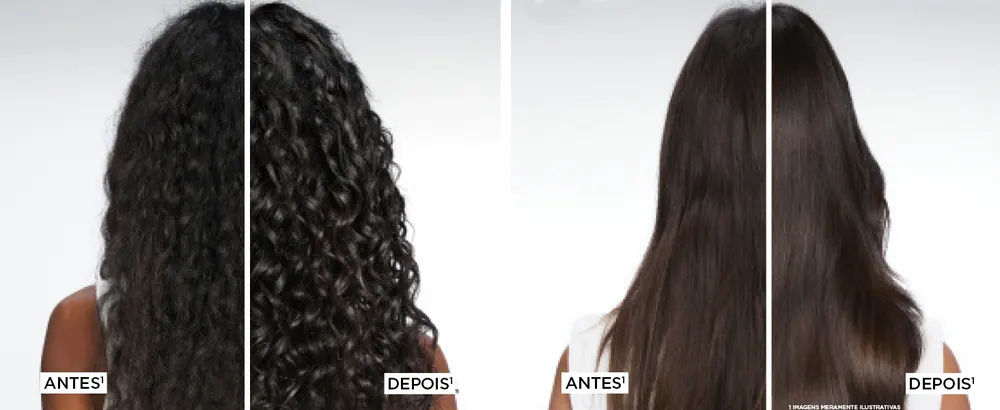 Antes e depois com Elseve Collagen Lifter