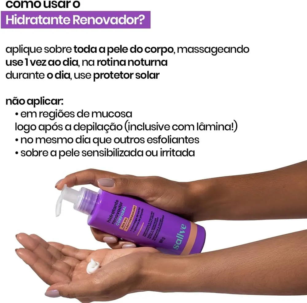 Sallve Hidratante Renovador Corporal 180g
