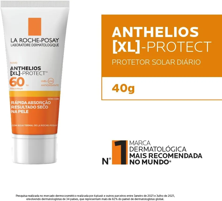 La Roche-Posay Anthelios XL Protect Protetor Solar Facial Gel Creme FPS 60 Sem Cor 40g