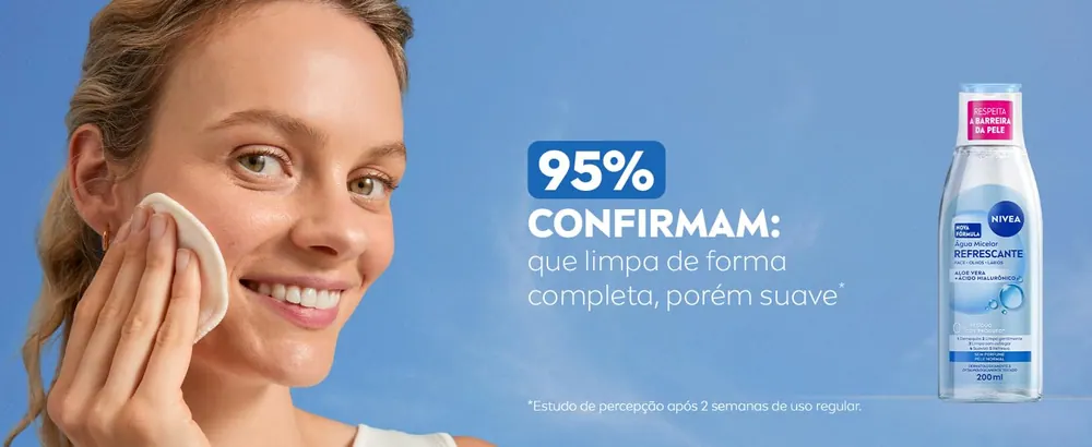95% confirmam limpeza completa e suave