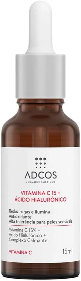 Adcos Sérum Vitamina C 15 + Ácido Hialurônico 15ml