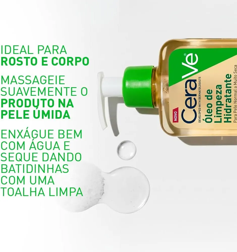 CeraVe Óleo de Limpeza Hidratante para Banho 236ml