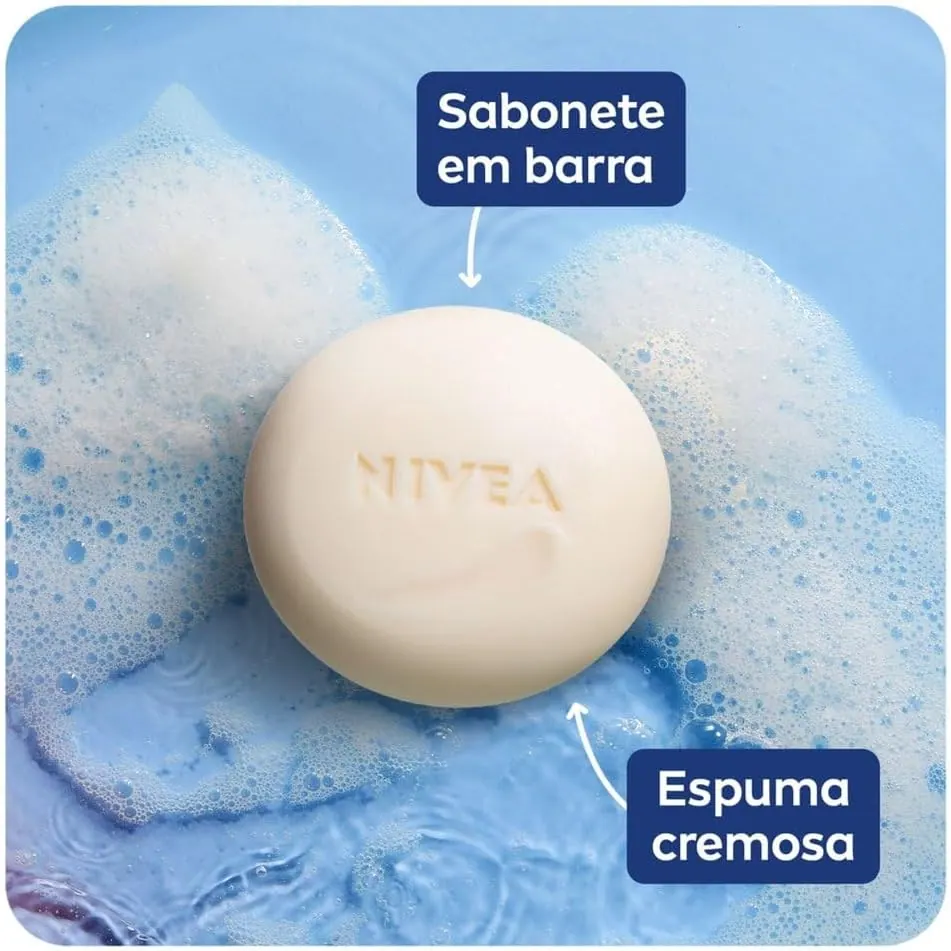 NIVEA Sabonete em Barra Creme Care - Kit 6 x 90g