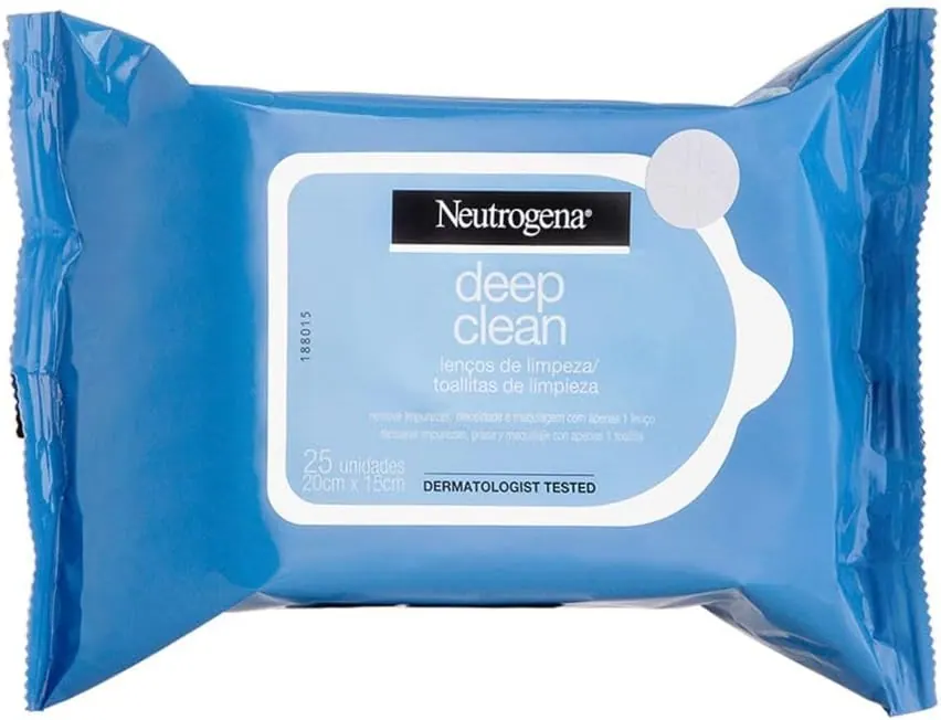Neutrogena Deep Clean Lenços Demaquilantes Hipoalergênicos - 25 Unidades