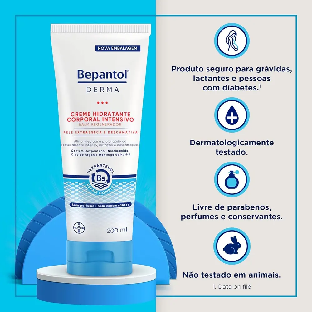 Bepantol Derma Hidratante Corporal Intensivo Balm 200ml