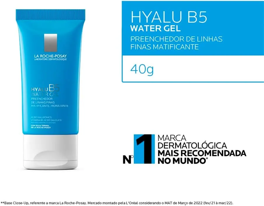 La Roche-Posay Hyalu B5 Water Gel Hidratante Facial Efeito Primer 40g