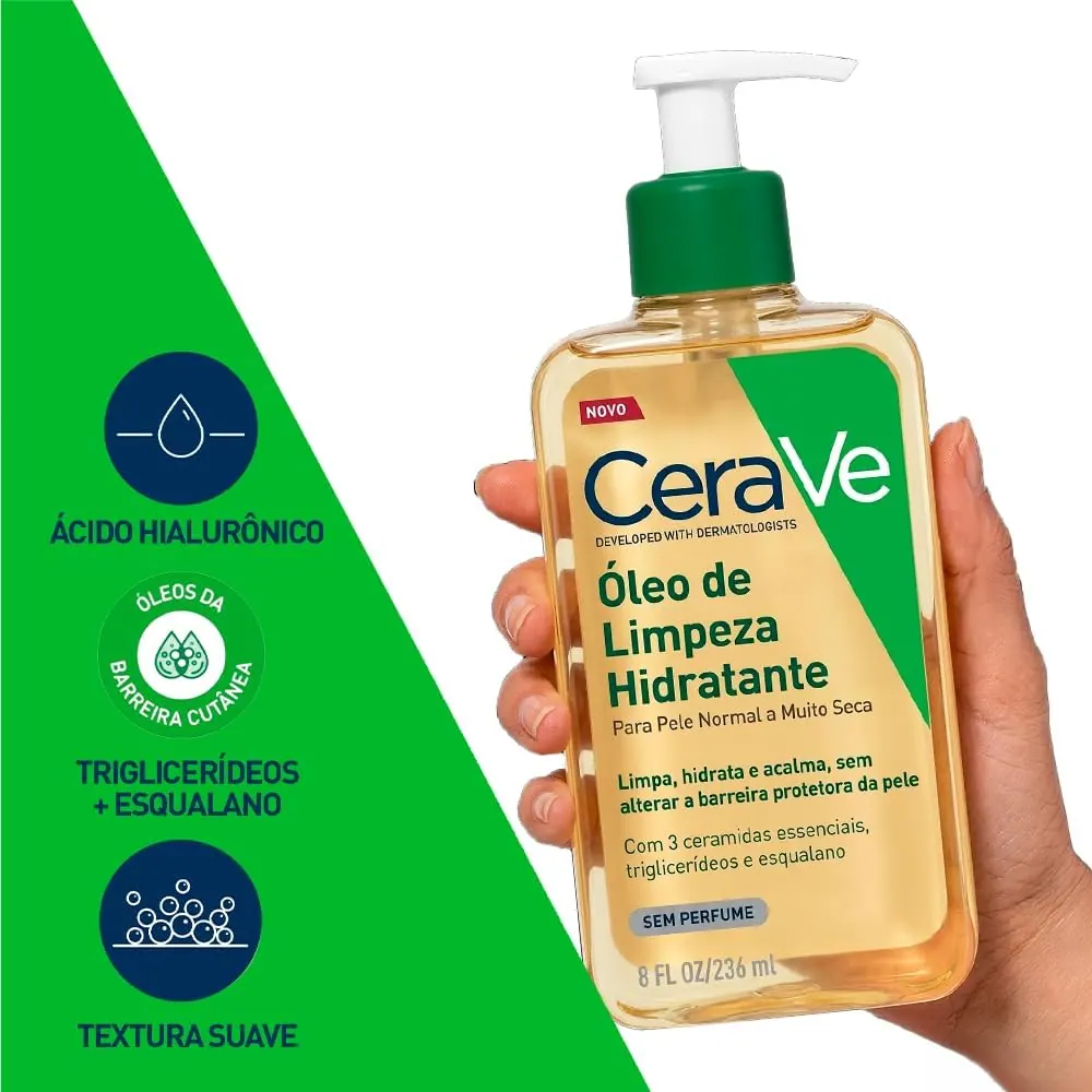 CeraVe Óleo de Limpeza Hidratante para Banho 236ml