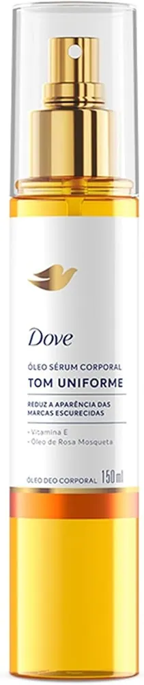 Dove Óleo Sérum Corporal Tom Uniforme Vitamina E e Rosa Mosqueta 150ml