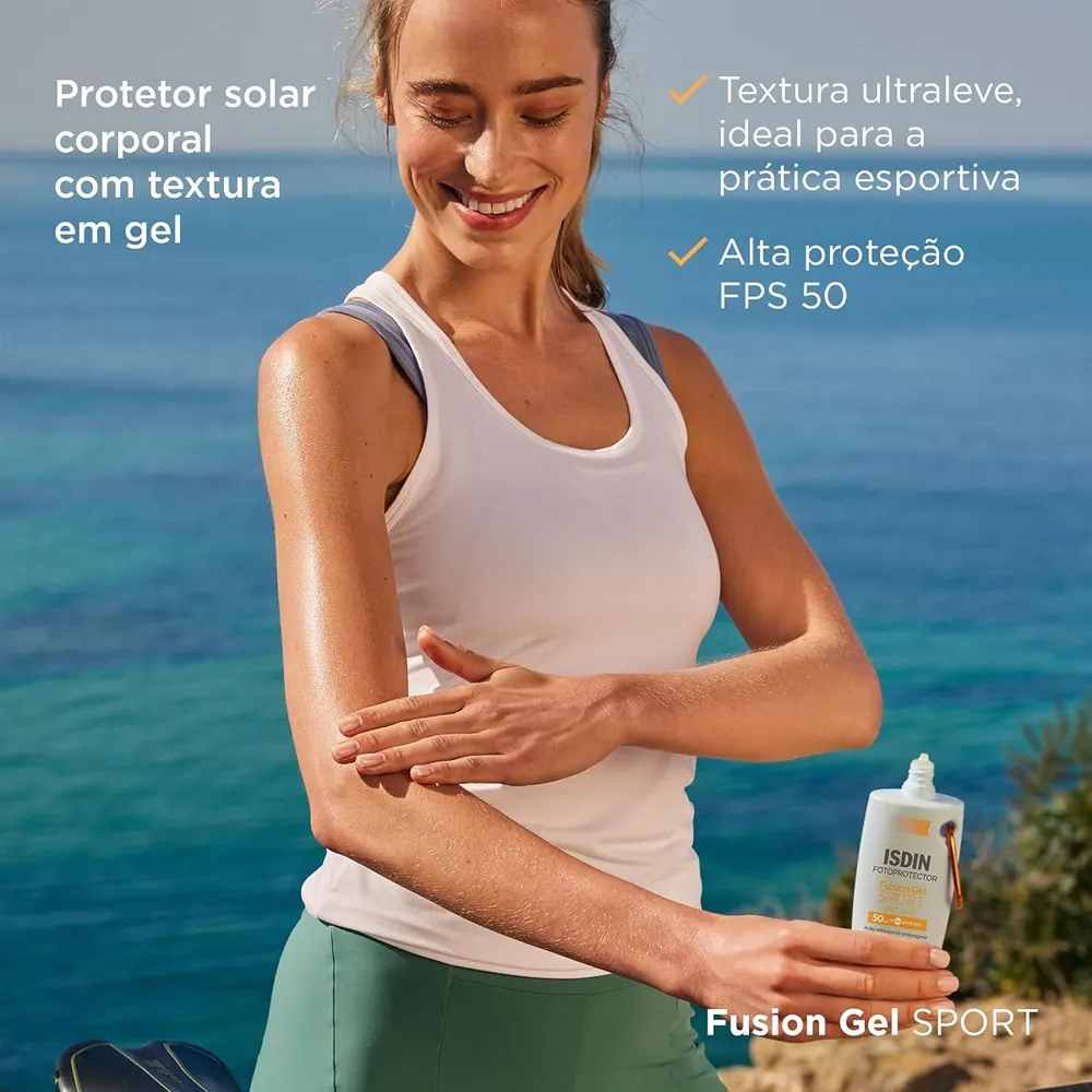 ISDIN Fusion Gel Sport Protetor Solar Corporal FPS 50 89,5g