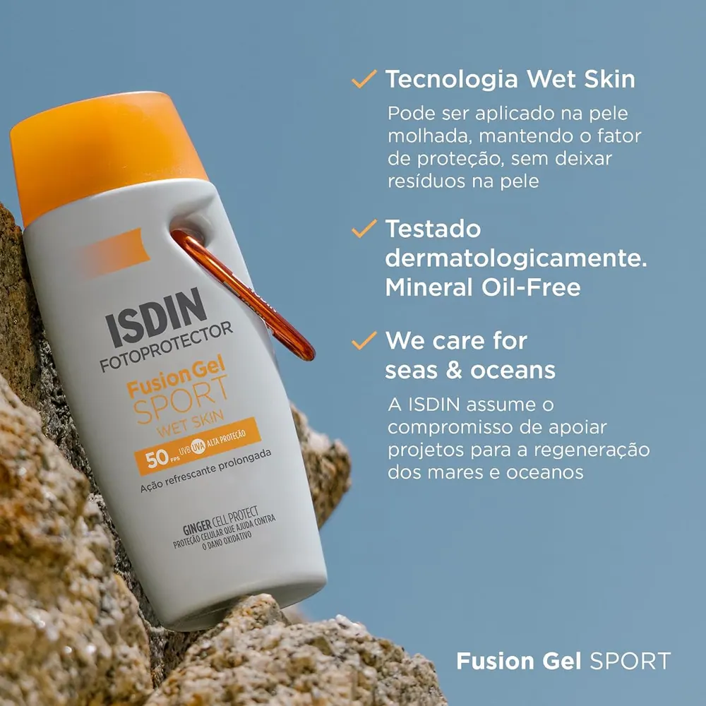 ISDIN Fusion Gel Sport Protetor Solar Corporal FPS 50 89,5g