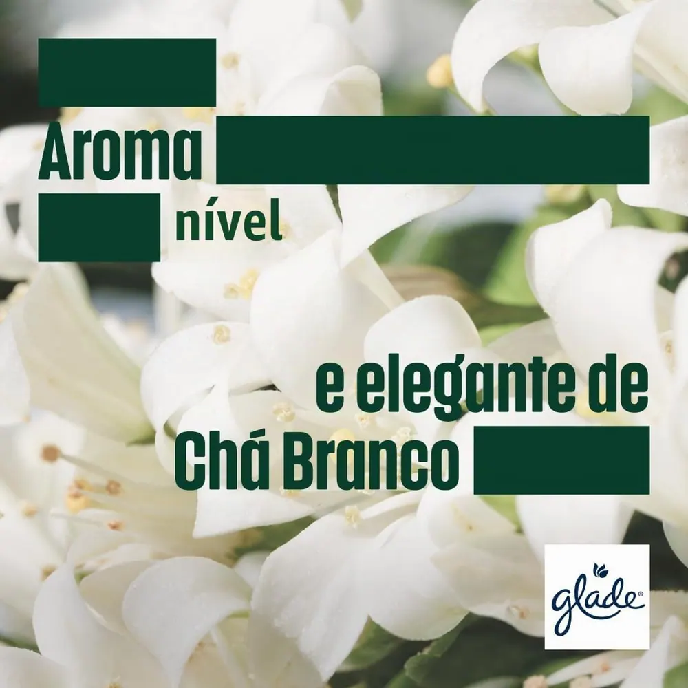 Glade Difusor de Ambiente Chá Branco com 6 Varetas 100ml