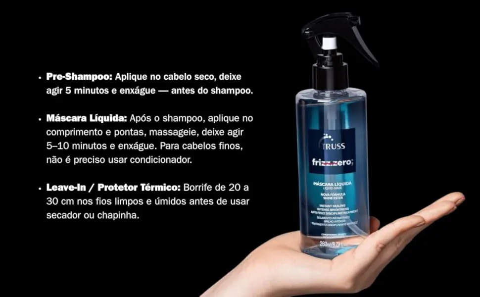 Como usar o Truss Frizz Zero