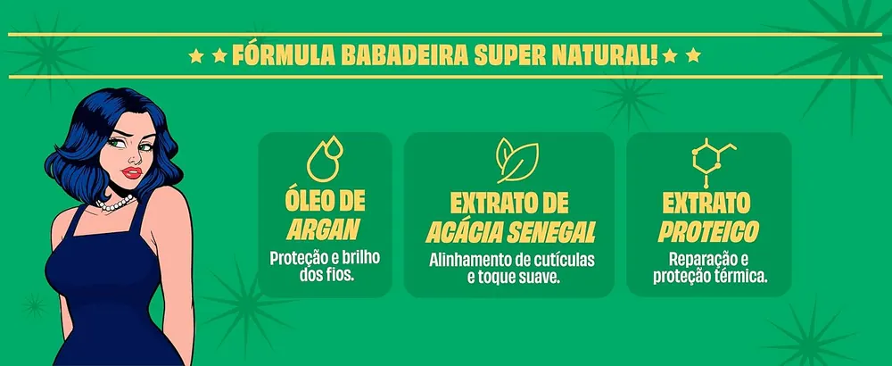 Ativos do Argan Oil: óleo de argan, acácia senegal e extrato proteico