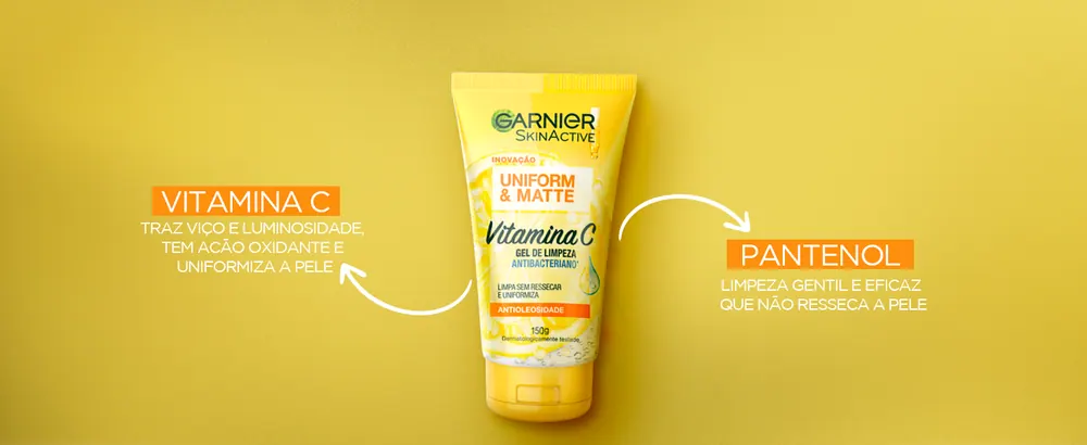 Garnier Uniform & Matte Gel de Limpeza Facial - imagem 4