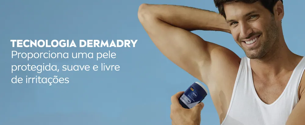 Tecnologia DermaDry para pele protegida e suave