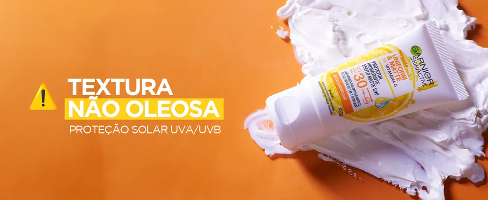 Ativo: vitamina C e textura do protetor