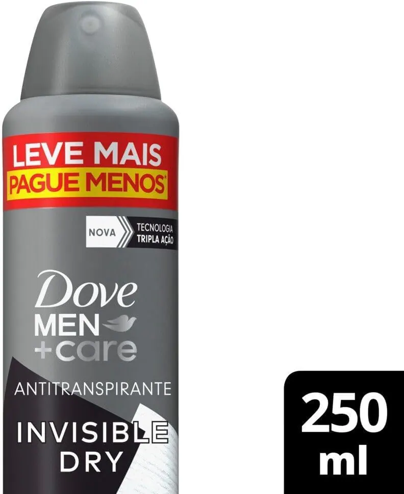 Dove Men+Care Antitranspirante Aerossol Invisible Dry 250ml