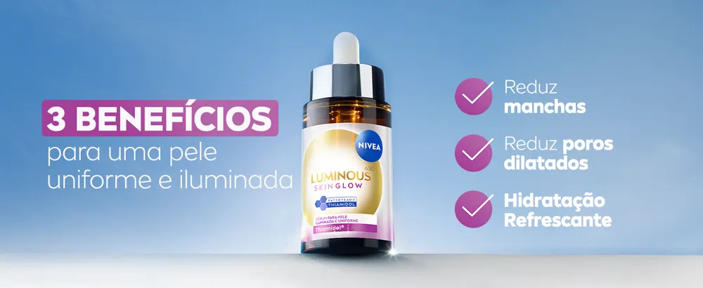 Três fatores: marcas escurecidas, poros dilatados e hidratação