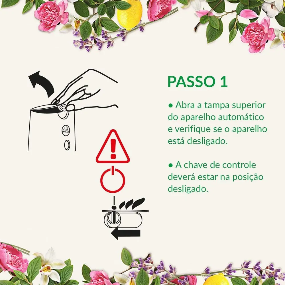 Bom Ar Freshmatic Aromatizador Automático Flor de Algodão - Aparelho + Refil 250ml