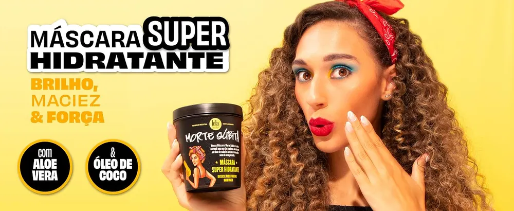 Máscara Super Hidratante com aloe vera e óleo de coco