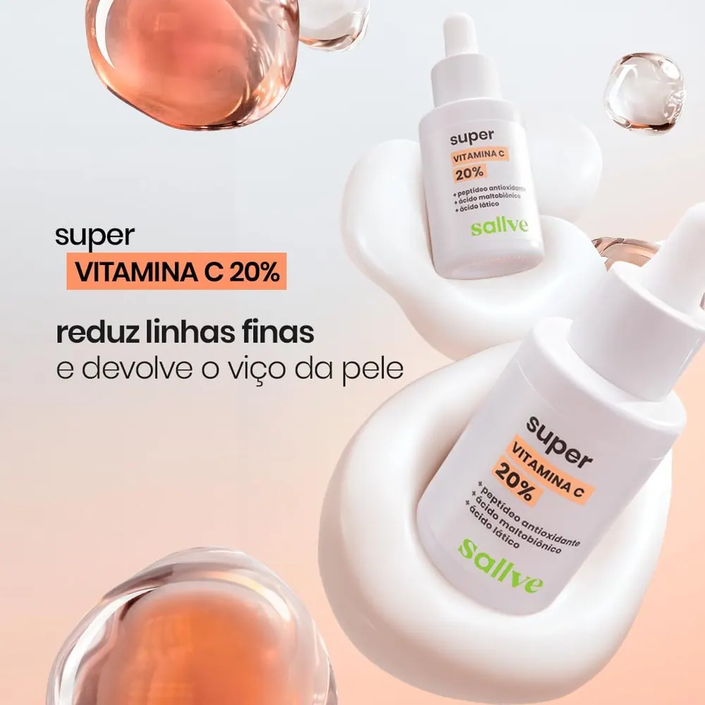 Sallve Super Vitamina C 20% Sérum Antioxidante 30ml