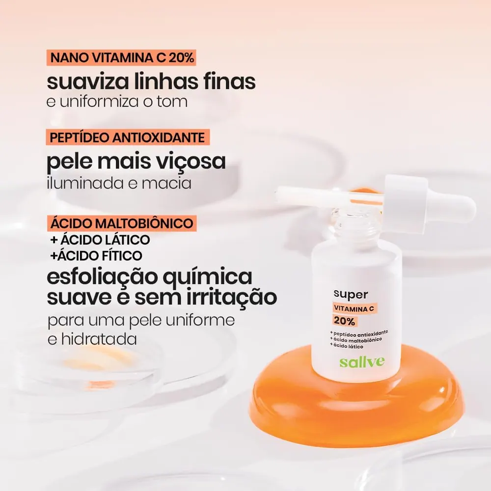 Sallve Super Vitamina C 20% Sérum Antioxidante 30ml