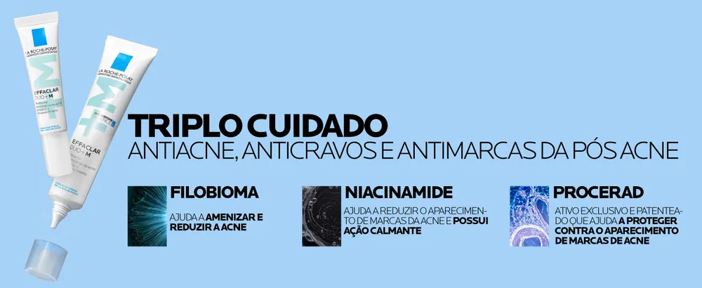 Triplo cuidado: cravos, espinhas e marcas