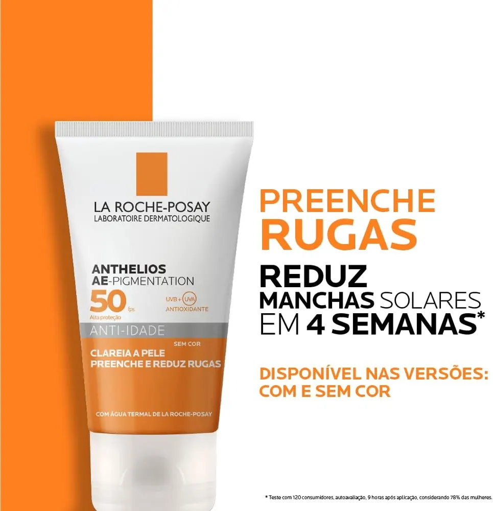 La Roche-Posay Anthelios Anti-Idade Protetor Solar Facial FPS 50 Sem Cor