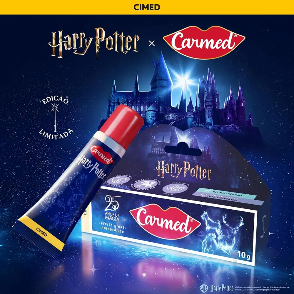 Carmed Gloss Labial Harry Potter Edição Limitada Menta 10g