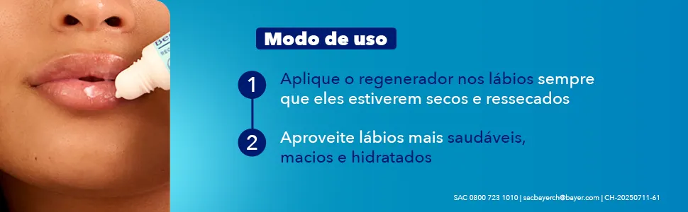 Bepantol Derma Hidratante Labial: textura e uso