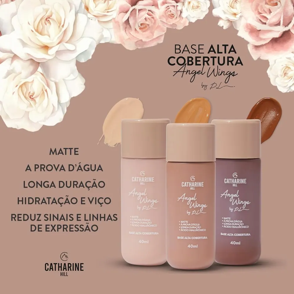 Catharine Hill Base Líquida Alta Cobertura Angel Wings 2022/A2 40ml
