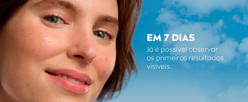 Primeiros resultados visíveis em 7 dias