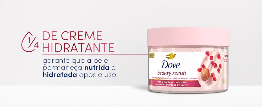 Dove Beauty Scrub Romã e Manteiga de Karité - imagem 2