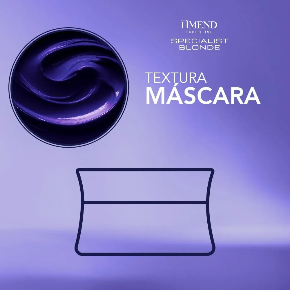 Amend Specialist Blonde Máscara Matizadora com Extrato de Mirtilo 300g