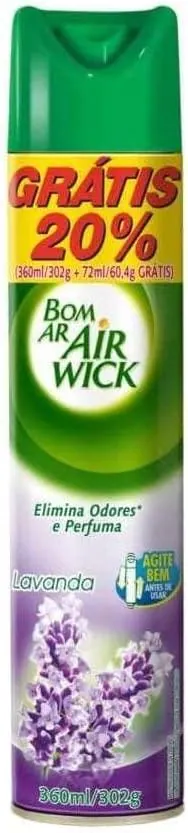 Bom Ar Aromatizador Aerossol Lavanda 360ml