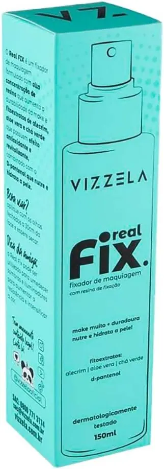 Vizzela Real Fix Fixador de Maquiagem em Spray 150ml