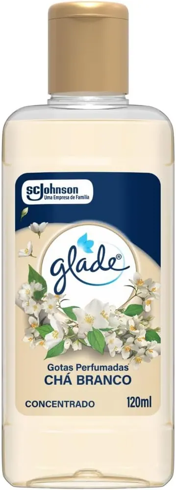 Glade Gotas Perfumadas Limpador Concentrado Chá Branco 120ml