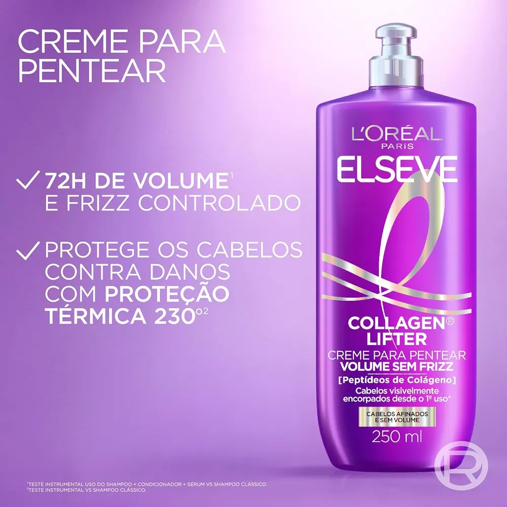 L'Oréal Paris Elseve Collagen Lifter Creme para Pentear Volume sem Frizz 250ml
