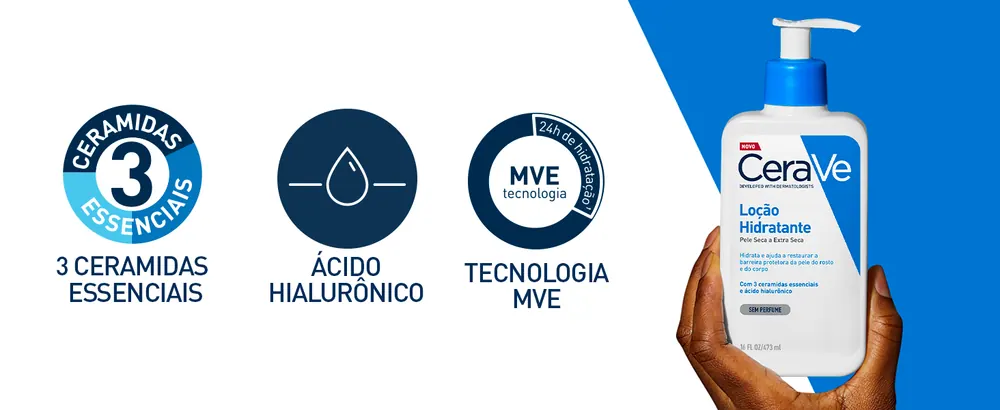 CeraVe Loção Hidratante Corporal com Textura Fluida e Ácido Hialurônico - detalhe 5