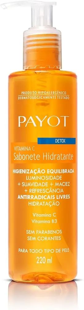 Payot Detox Sabonete Líquido Facial com Vitamina C 220ml