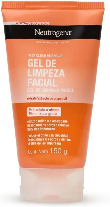 Neutrogena Deep Clean Intensive Gel de Limpeza Facial Grapefruit 150g