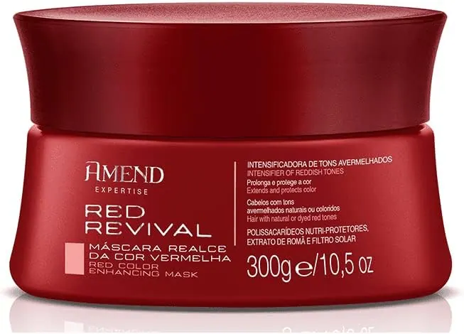 Amend Red Revival Máscara Realce da Cor Vermelha com Extrato de Romã 300g