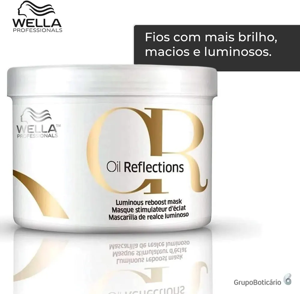 Wella Professionals Oil Reflections Máscara Capilar Luminous Reboost 500ml