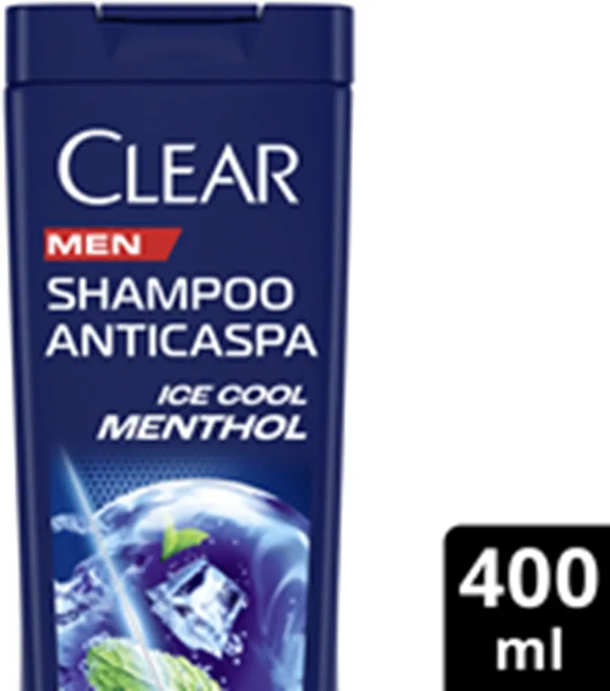 Clear Men Shampoo Anticaspa Ice Cool Menthol 400ml