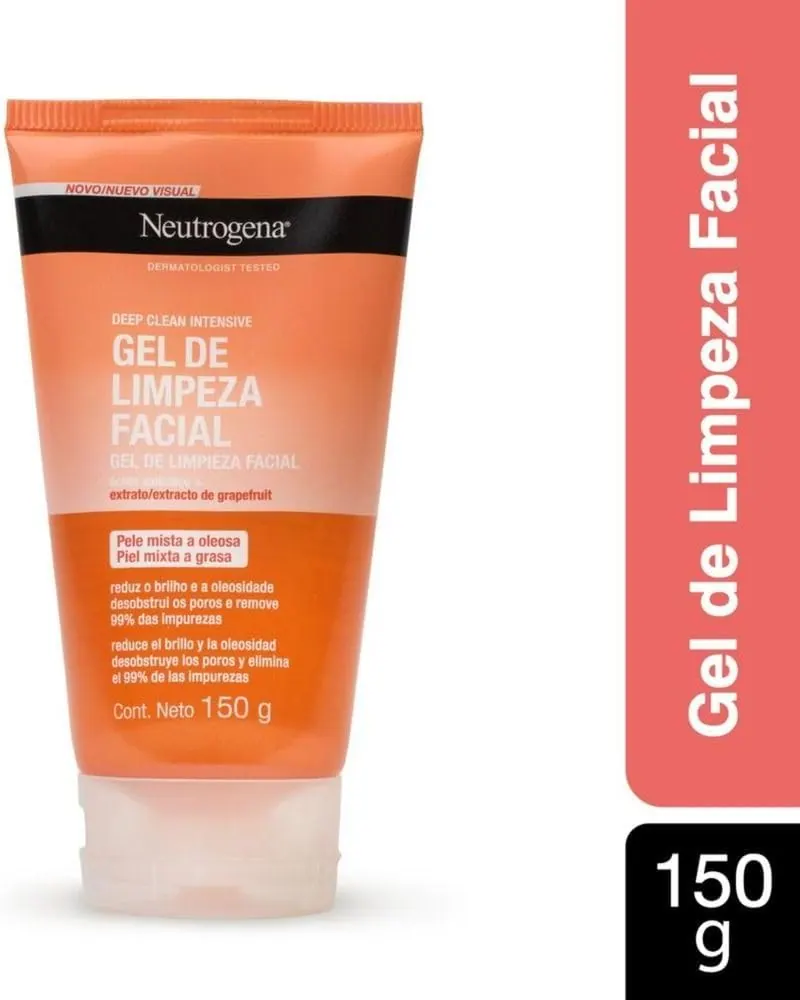 Neutrogena Deep Clean Intensive Gel de Limpeza Facial Grapefruit 150g