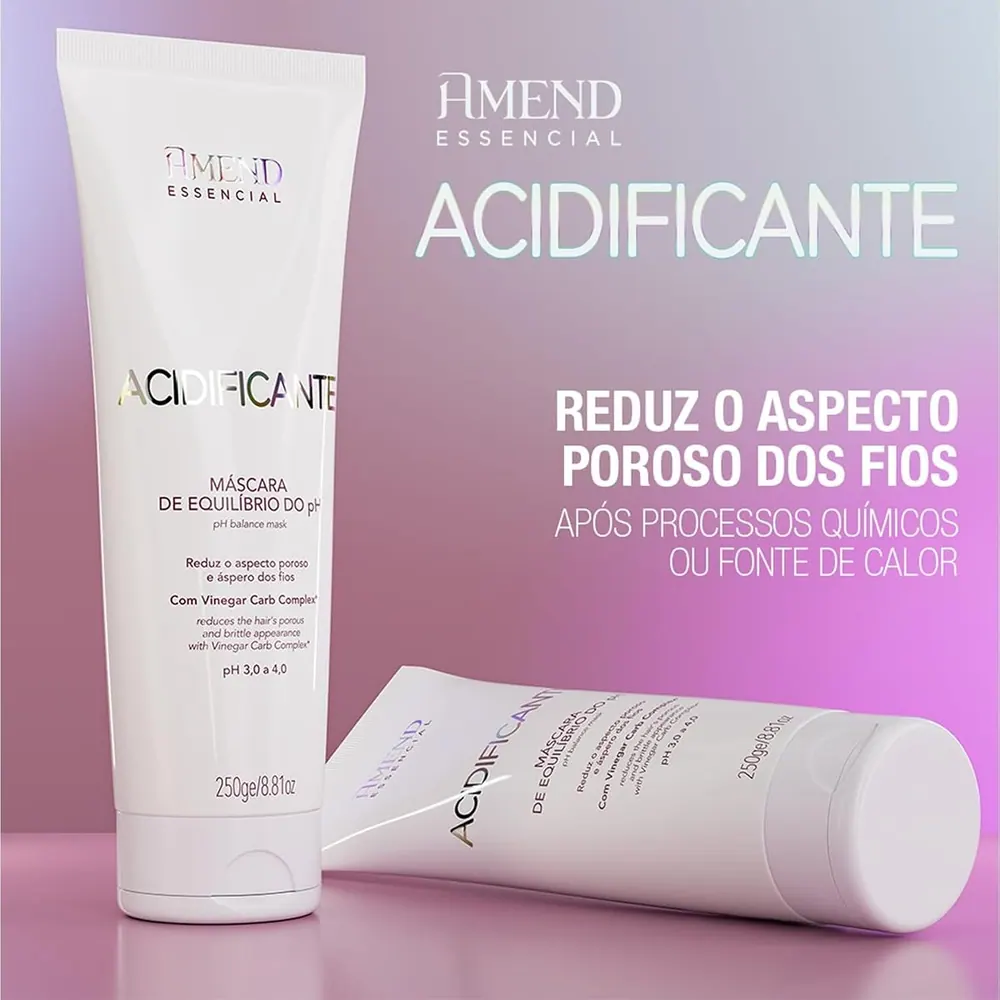 Amend Essencial Kit Leave-In Seca Sem Frizz 180ml + Máscara Acidificante 250g