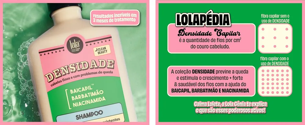 Ativos do Shampoo Densidade