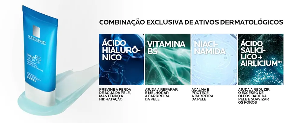 Ativos: ácido hialurônico, vitamina B5 e Airlicium