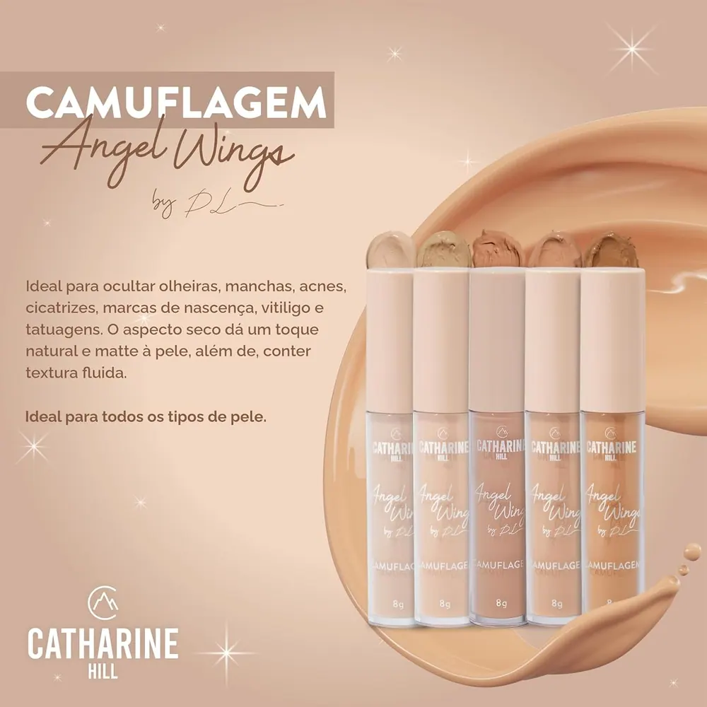 Catharine Hill Corretivo Líquido Camuflagem Angel Wings 1026/A2 8g