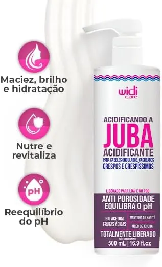 Widi Care Creme Acidificante Acidificando a Juba 500ml